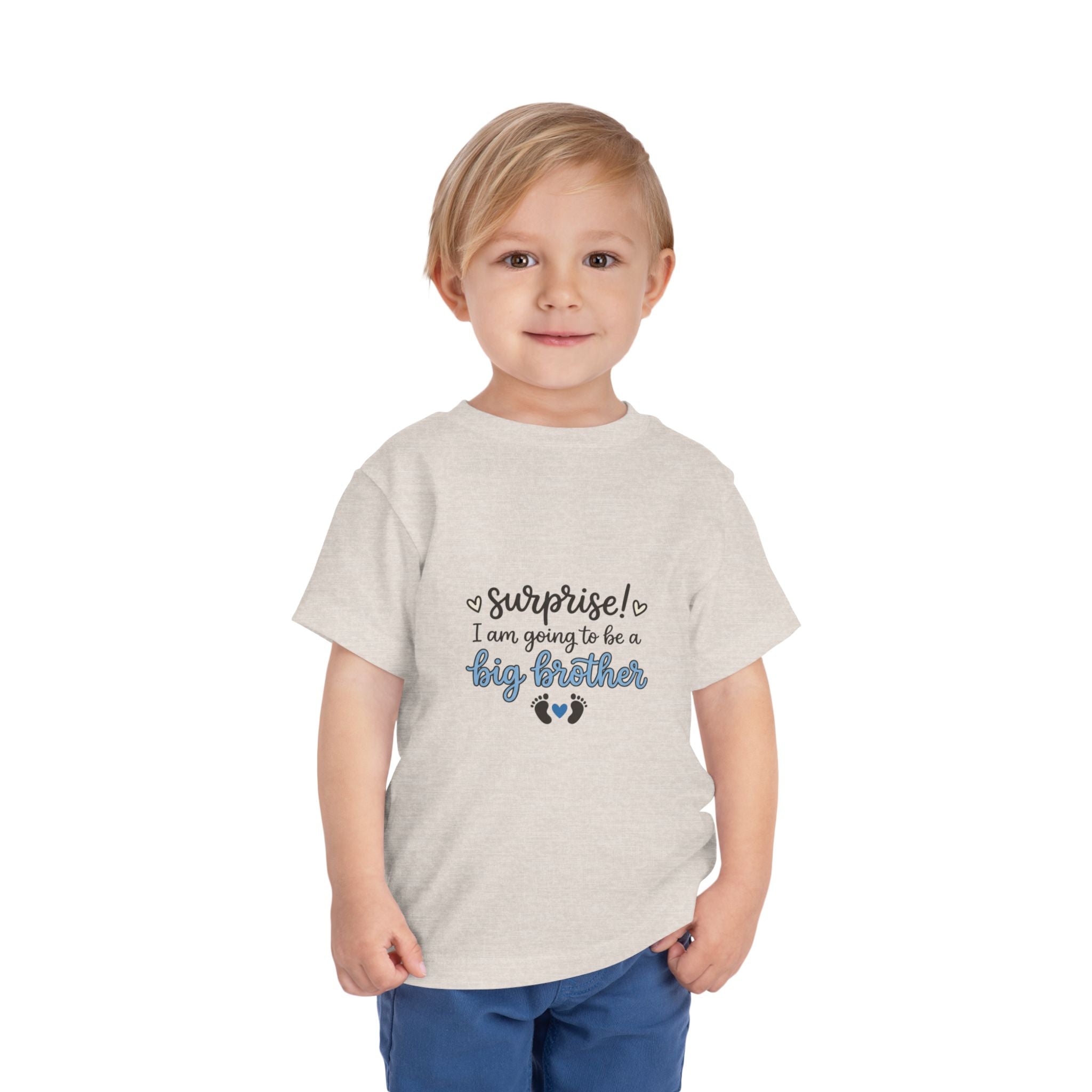 2T-5T Surprise! I'm Going to Be a Big Brother Toddler Tee