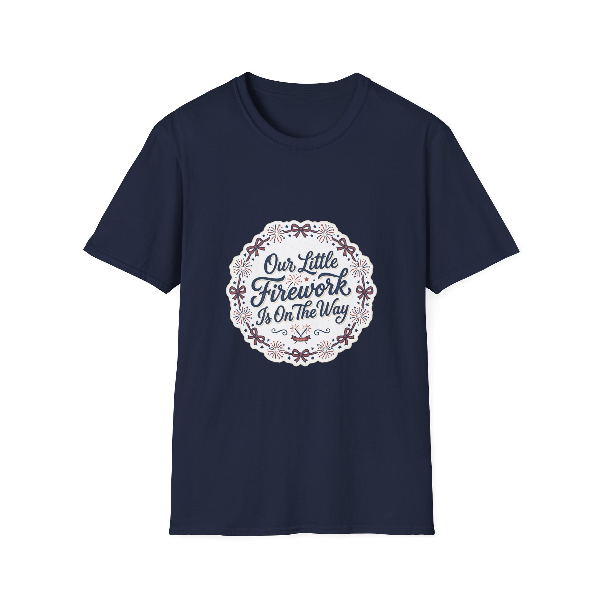 Our Little Firework Tee — "Our Little Firework Is On The Way" Pregnancy Announcement T-Shirt