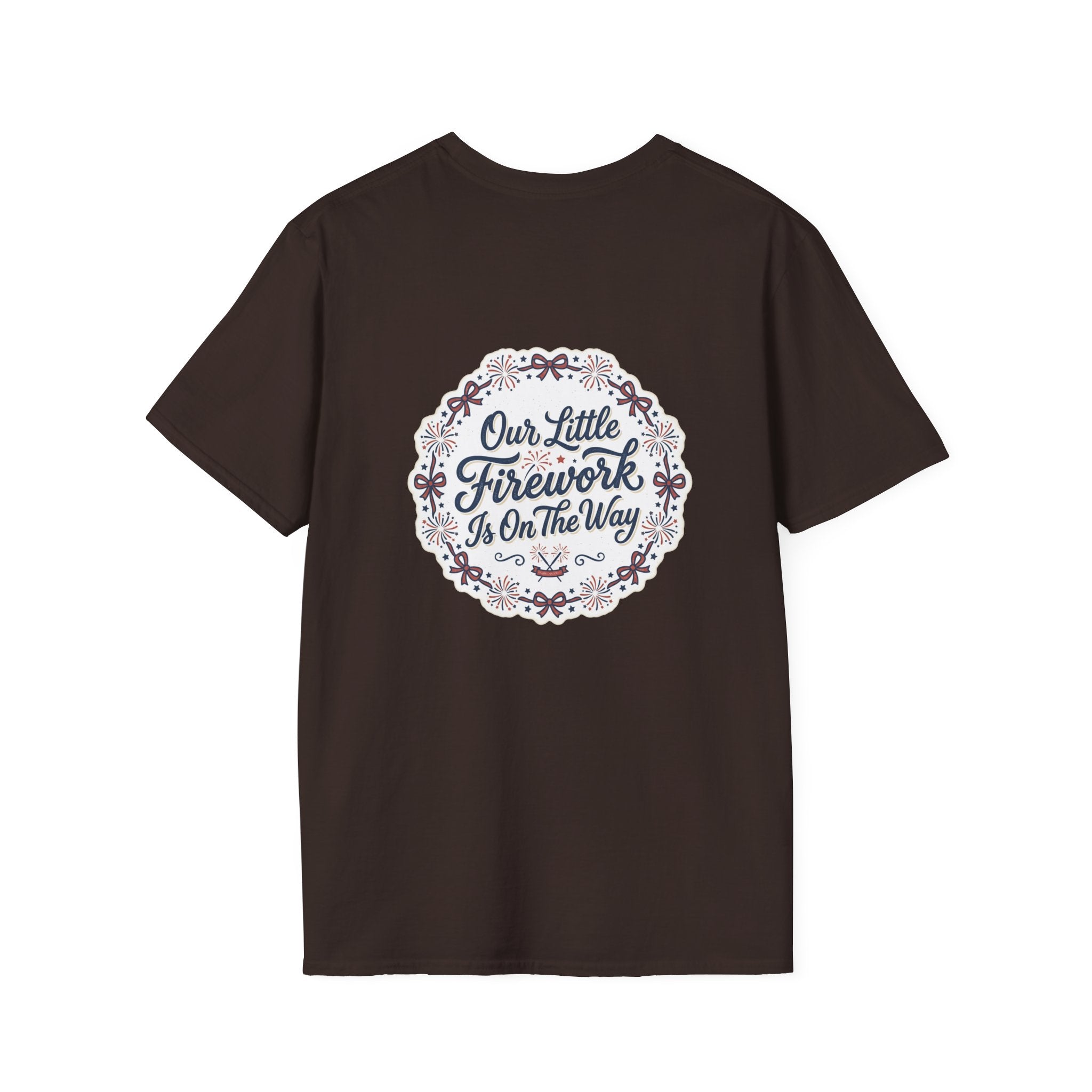 Our Little Firework Tee — "Our Little Firework Is On The Way" Pregnancy Announcement T-Shirt